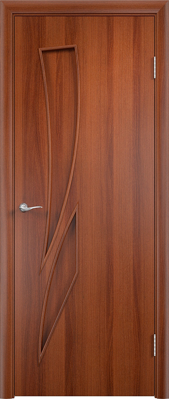 Ламинированные двери Verda ПГ С2 итальянский орех