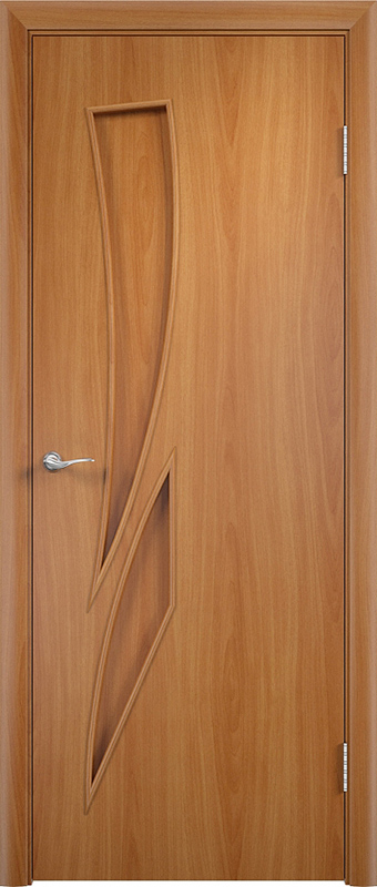 Ламинированные двери Verda ПГ С2 миланский орех