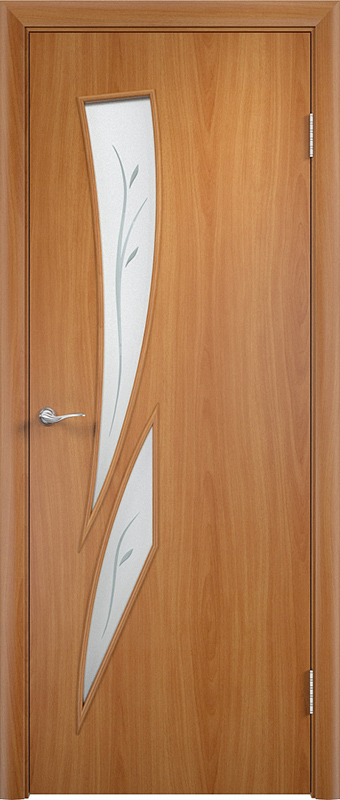 Ламинированные двери Verda ПО С2 миланский орех