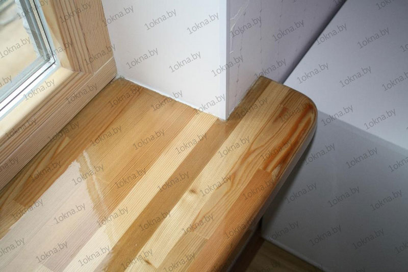 Пример деревянного подоконника